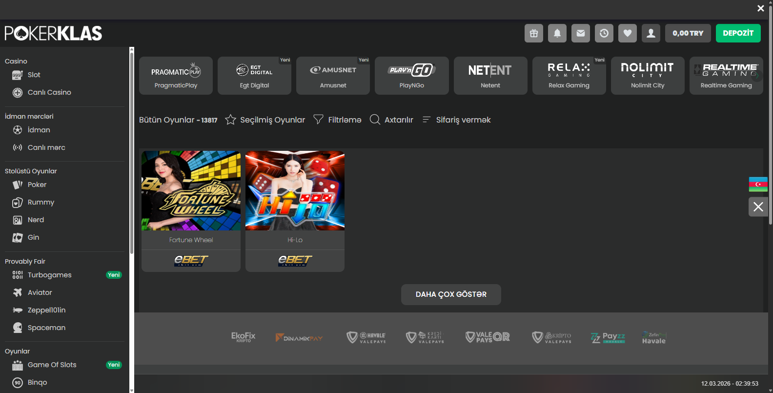 Pokerklas Payfix ile Yatırım ve Bonus