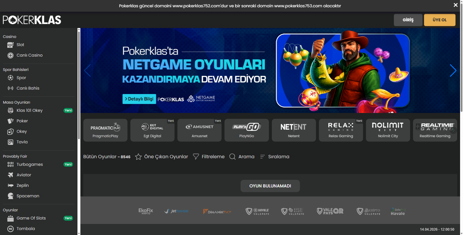 Pokerklas Yeni ve Sorunsuz Giriş Adresi